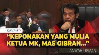 Momen Ketua MK Anwar Usman Diinterupsi Pemohon Sebut Nama Gibran