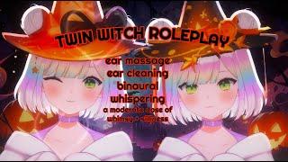 ASMR twin witches put you to sleep roleplay  3DIObinaural  ear triggers