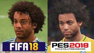 Fifa 18 VS PES 2018  Graphics Comparison  Comparativa grafica