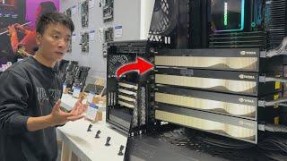 PC RAKITAN DENGAN 4 BIJI RTX A6000 192GB #Computex2023