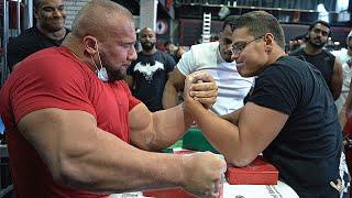 SCHOOLBOY VS LEONIDAS  ARM WRESTLING 2020