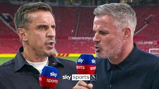 What are you talking about?  Carra and Nev HEATED argument over Man United 