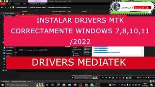 Cómo INSTALAR DRIVERS MTK CORRECTAMENTE EN WINDOWS 781011