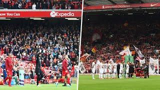 A packed out Anfield singing Youll Never Walk Alone for the first time in 528 days 