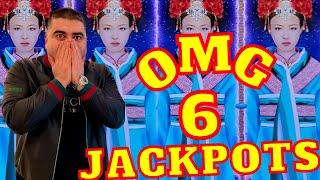 I Won 6 JACKPOTS On Dragon Link Slot In Las Vegas Casino - $250 MAX BET