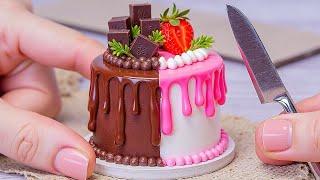 Mini Cake  Best Of Miniature Chocolate & Rainbow Cake Decorating Ideas  Mini Strawberry Cake