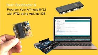 Burn Bootloader and Program ATmega1632 with Arduino IDE using FTDI Programmer like Arduino Uno