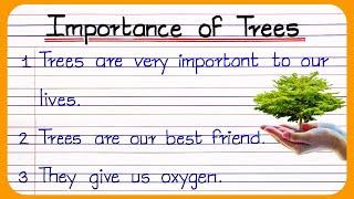 10 Lines On Importance Of Trees In English  Essay on Importance Of Trees  trees essay