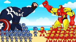 Evolution of CAPTAIN AMERICA Vs Evolution of IRON-MAN  Who Is The King Of Super Heroes ?