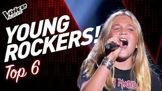 The best ROCK Blind Auditions of The Voice Kids ever  TOP 6