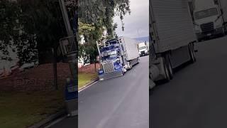 Blue Lowered Kenworth W900 w Reefer Trailer #shorts