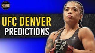 UFC DENVER PREDICTIONS  UFC DENVER FULL CARD BREAKDOWN