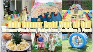 Hello Summer Bash I Went All Out Summer Fun Ideas Party Ideas Activities Food. Pinterest Worthy