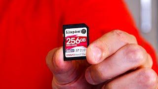 Kingston 256GB V90 SD Card Great for Sony A74 - Review