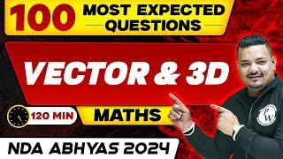 NDA Maths Vector and 3D  NDA Abhyas 2024