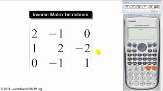 Inverse Matrix berechnen mit Taschenrechner