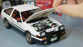 Takumi Fujiwaras Initial D Toyota AE86 Trueno Model Car Full Build Step by Step