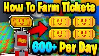 *NEW* Ticket FARMING Method 600+ Per Day  Bee Swarm Simulator