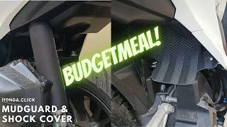 Honda Click Mud Guard & Shock Cover  Budget meal upgrades