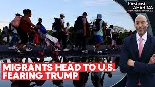 Mexico Thousands On Foot Reach US Border Fearing Trumps Re-election  Firstpost America