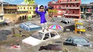 Toofan Storm Flash Flooding Owner Ka Car Mil Gaya Street Food Hindi Kahani New Hindi Moral Stories