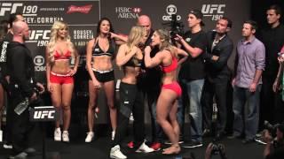 UFC 190 Weigh-in Faceoff - Rousey vs Correia