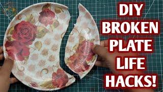 How To FixRepair A BrokenCracked Plastic Plate  #lifehacks  CRAFTSWOMAN