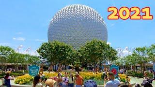 Epcot 2021 Full Walkthrough Tour  Walt Disney World Orlando Florida