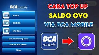 Cara Isi Saldo OVO Lewat m-Banking BCA  Top Up OVO via BCA Mobile