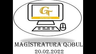 Magistratura #Qebul 2022 #İNFORMATİKA