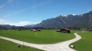 Mindblowing Germany  natural beauty on the  way to highest mountain  peak zugspitze  by train 2019