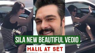 Sila Turkoglu New Beautiful Vedio Halil Ibrahim Ceyhan at Set