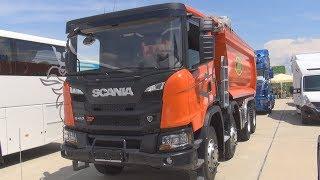 Scania G 410 XT B8x4Hz CNG Tipper Truck 2019 Exterior and Interior