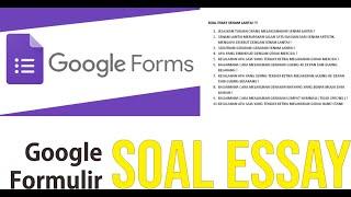 8. Membuat Soal Essay di Google Form