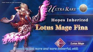 WAR OF THE VISIONS FFBE  Lotus Mage Fina Trailer