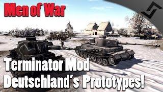 Men of War AS2 - Terminator Mod - Deutschlands Prototype Tanks - Tiger P & VK 3601H