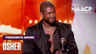 Usher Thanks The Strong Women In His Life Winning The Presidents Award  NAACP Image Awards 24