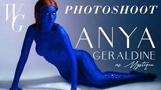 BTS Shoot ANYA GERALDINE as MYSTIQUE X-MEN for Special HALLOWEEN with Winston Gomez