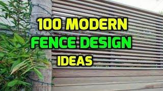 100 Modern Fence Design Ideas