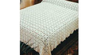 كروشيه مفرش سرير خطوه بخطوه  للمبتدئين ج1 crochet doily @gehan164