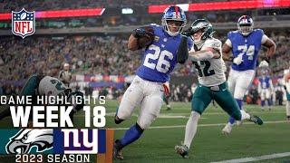 Philadelphia Eagles vs. New York Giants - Highlights  2023 Regular Season Week 18