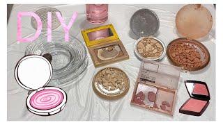 DIY  Kırılan Toz Ürün Nasıl Düzeltilir? Toz Ürün Nasıl Presslenir? Bronzer HighlighterAllık #dıy