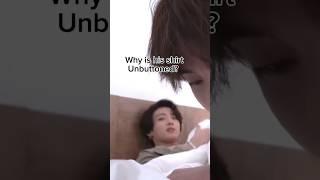 I still wonder why his shirt was unbuttoned #taekook