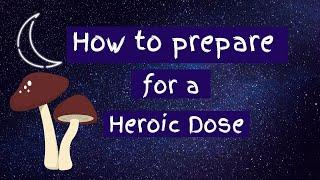 How to Prepare for a Heroic Dose of LSD or Mushrooms 3 main tips