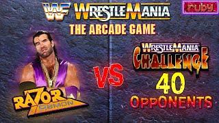 WWF WrestleMania The Arcade Game Royal Rumble Edition. Razor Ramon vs. 40 Opponents CPU