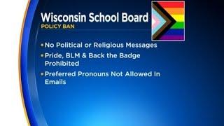 Wisconsin school board bans teachers staff from displaying Pride flags