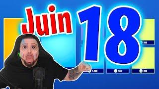 BOUTIQUE FORTNITE D’AUJOURD’HUI 18 Juin 2024  Boutique du jour