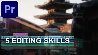5 Most Essential Video Editing Skills for Beginners Adobe Premiere Pro CC Tutorial  How to