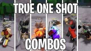 TRUE ONE SHOT COMBOS FOR EVERY CHARACTER Strongest battlegrounds