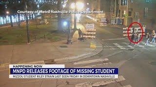 Nashville Police release footage of missing Mizzou student